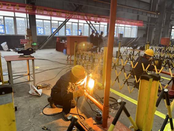 公司舉辦電焊工、電工技術(shù)比武